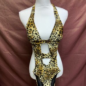Wet Seal Cheetah Bathing Suit Size Small